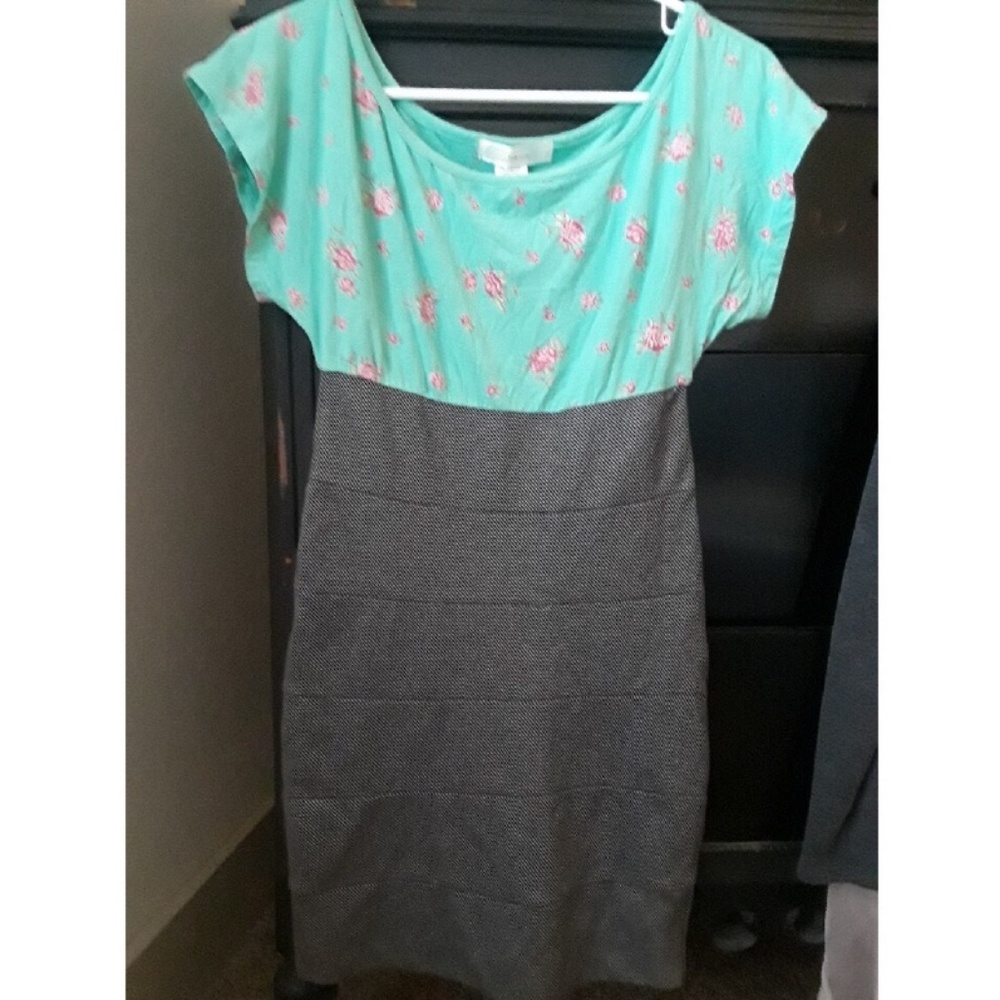 Flower body con dress